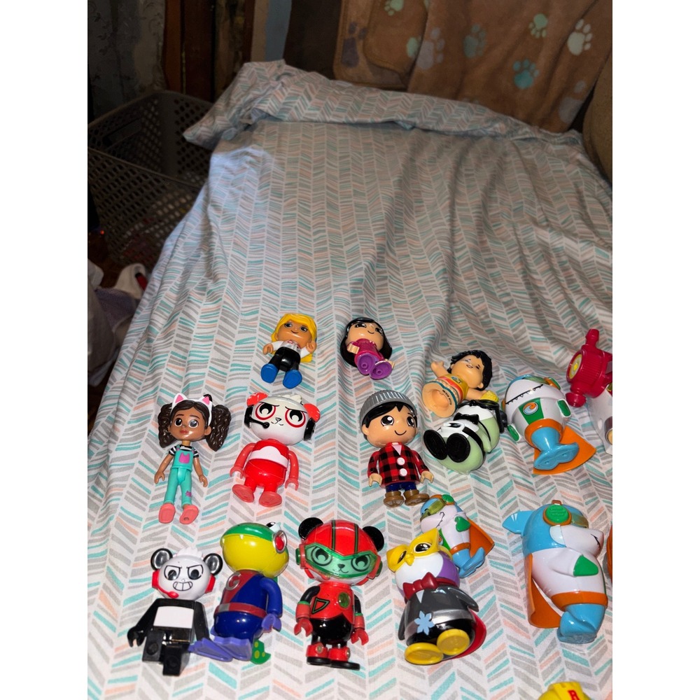 Ryans World PJ Masks Sonic Action Figure Lot 40+ Pc Vehicles Toys Ryan Red Titan